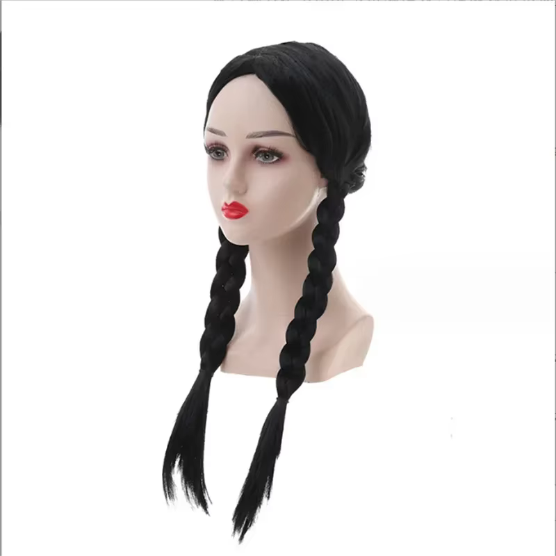 Perruque de Cheveux Longs Synthétiques pour Cosplay