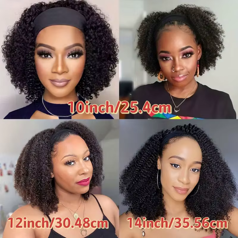Perruque Brésilienne Naturelle Remy Crépue Bouclée