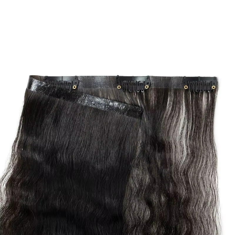 Extensions de Cheveux Humains à Clips en PU