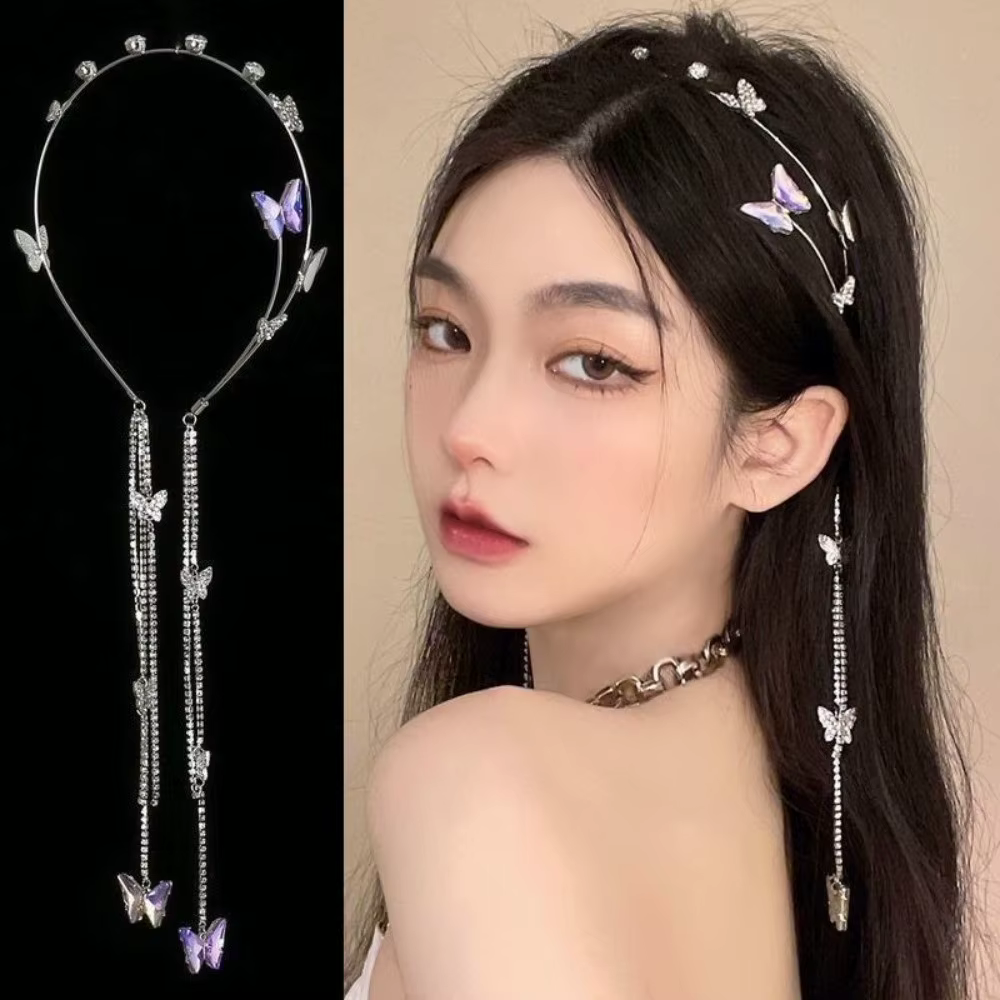 Pinces à cheveux en cristal brillant