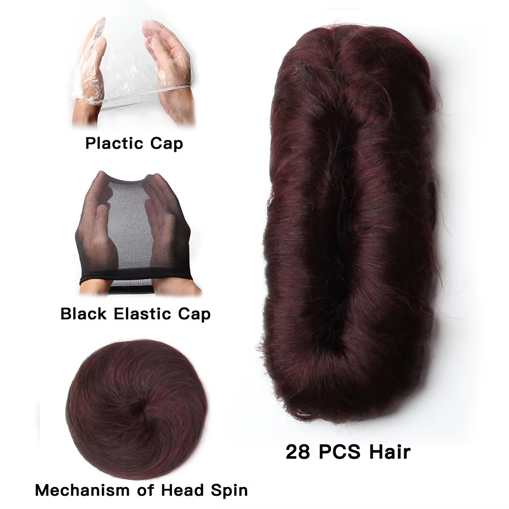Tissage en lot brésilien naturel bouclé ombré avec Closure