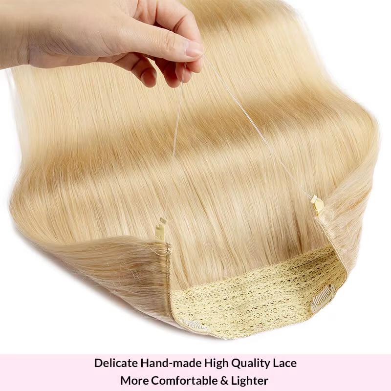 Extensions de cheveux humains à clipser