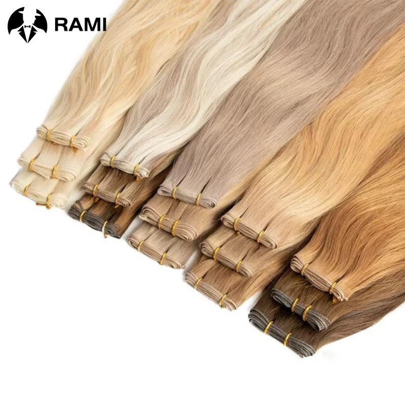 Extensions de cheveux humains à trame génie
