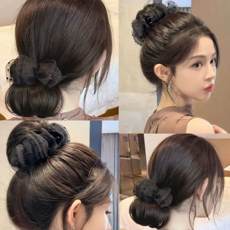 Extensions de chignon synthétique à pince