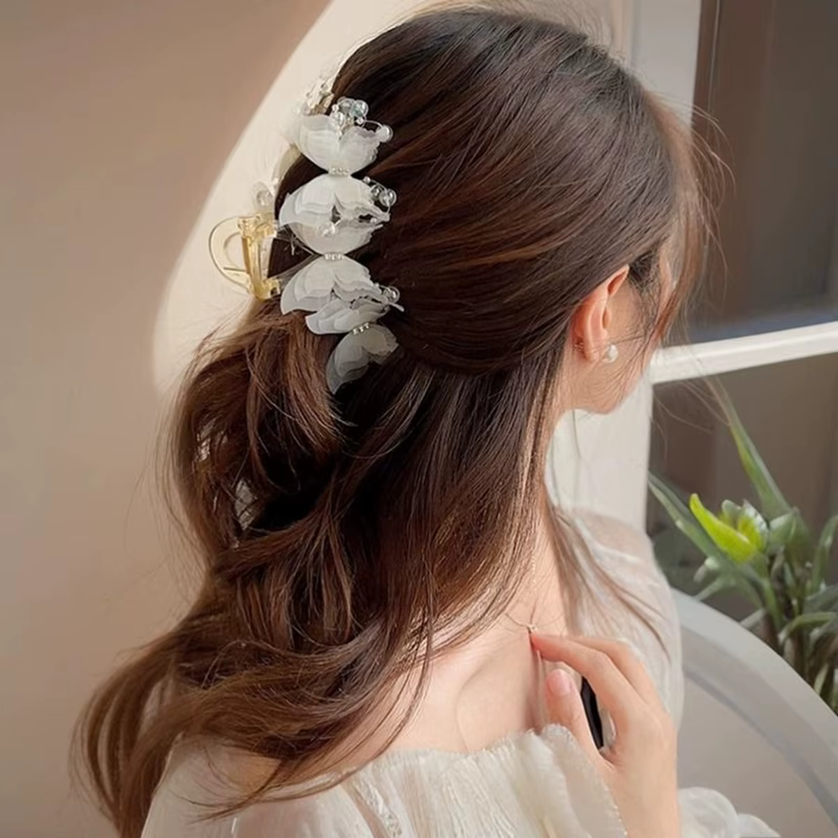 Superbe pince à cheveux papillon