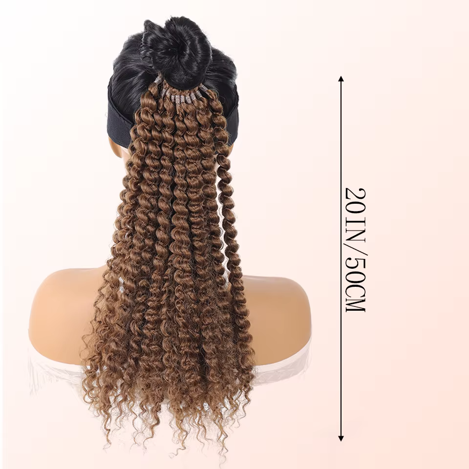 Extension de queue de cheval synthétique pour femmes noires
