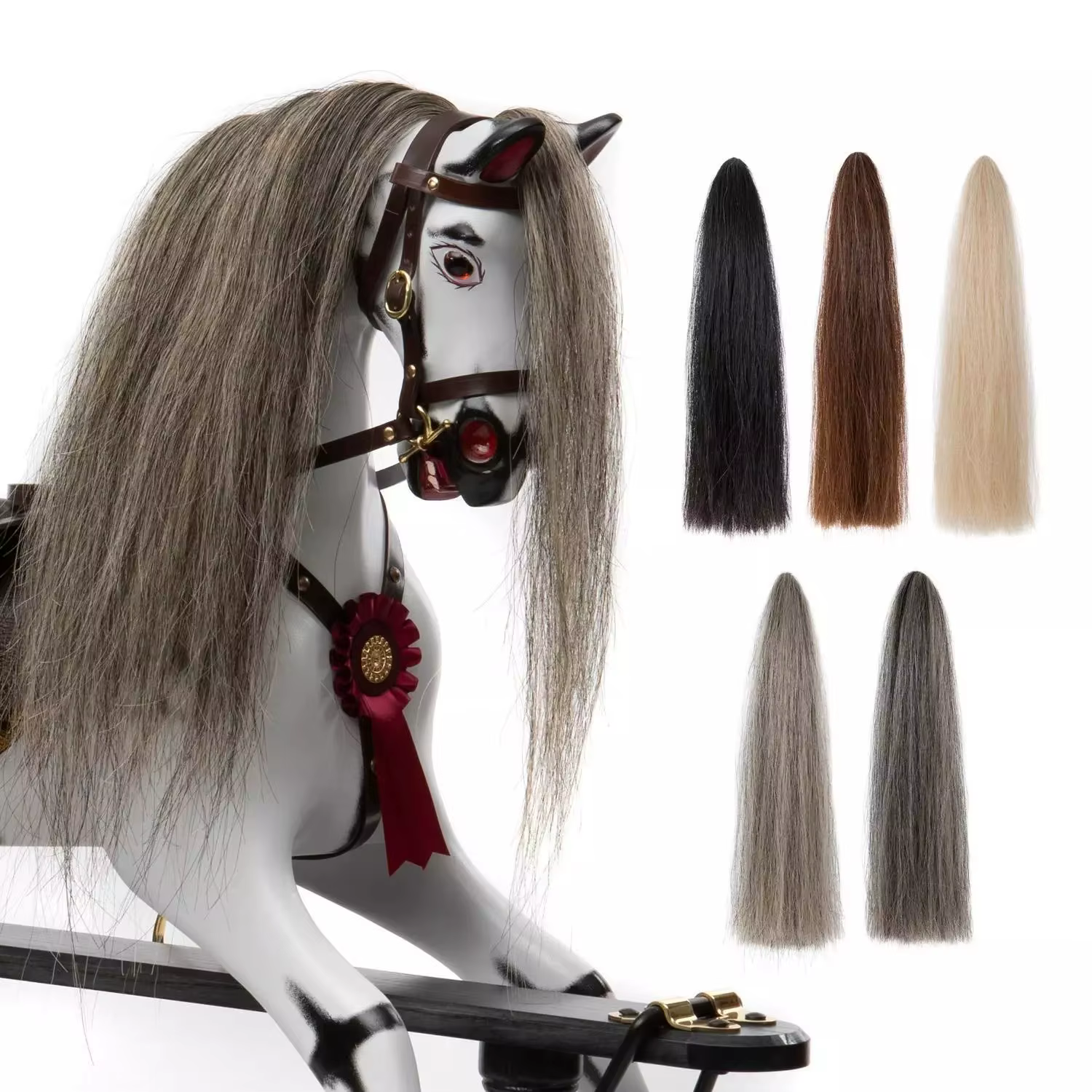 500g 100% vrais cheveux de queue de cheval blanc/noir/marron/gris violoncelle/Double basse/cheveux d'arc de violon