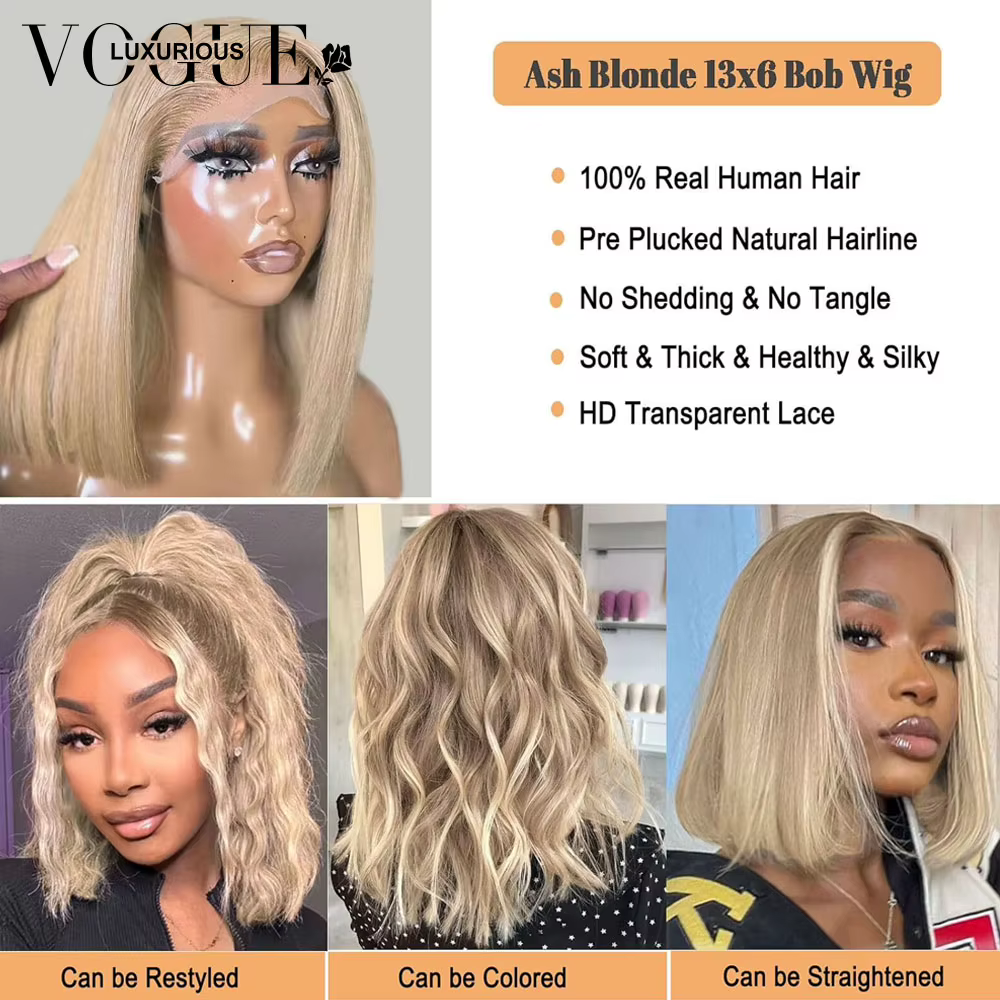 LUX VOGUE – perruque Bob brésilienne naturelle