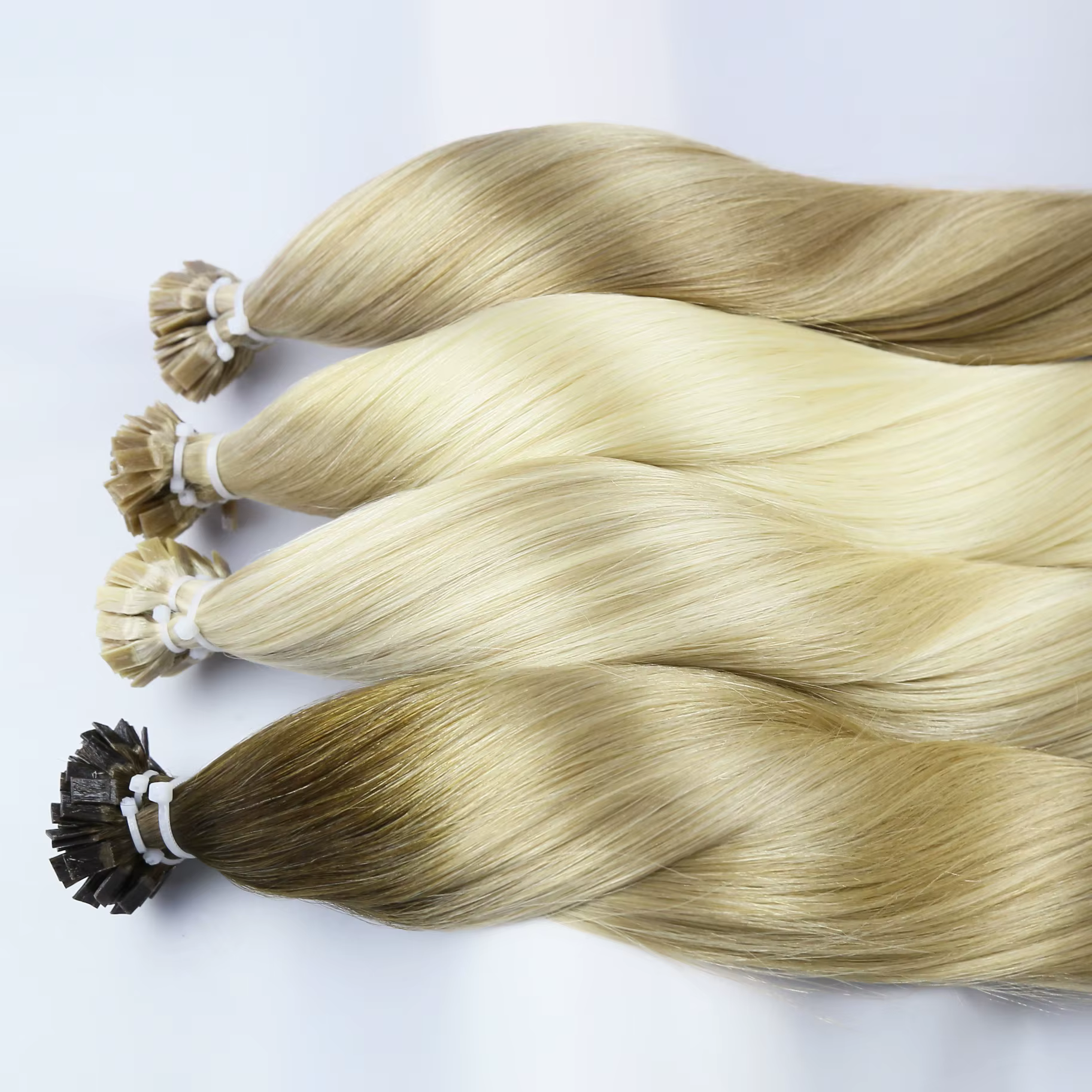 Extensions de cheveux à pointe plate