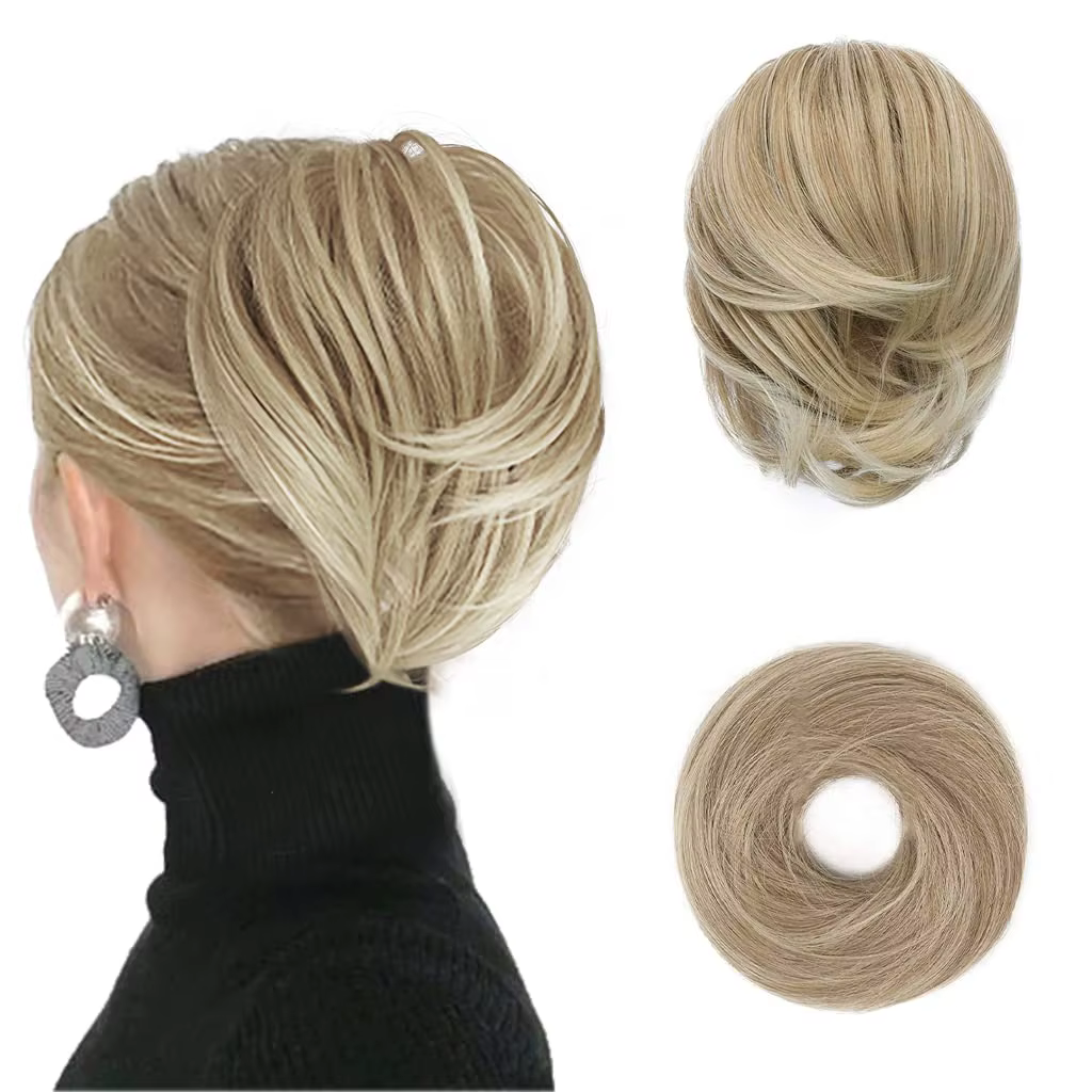 Extension de queue de cheval de chignon de cheveux