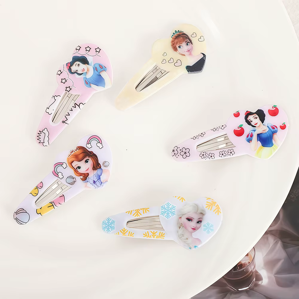Lot de 5 pinces à cheveux latérales Elsa