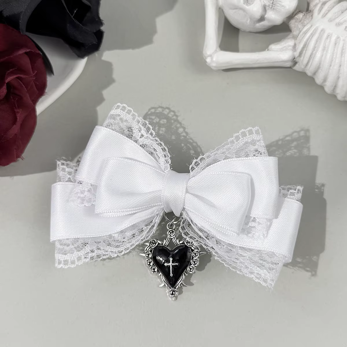 Pince à cheveux gothique Style Lolita