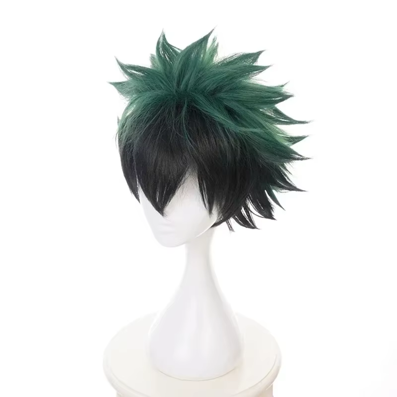 Perruque courte synthétique résistante à la chaleur pour cosplay My Hero Academia Midoriya Izuku Bakugou Katsuki Bakugo