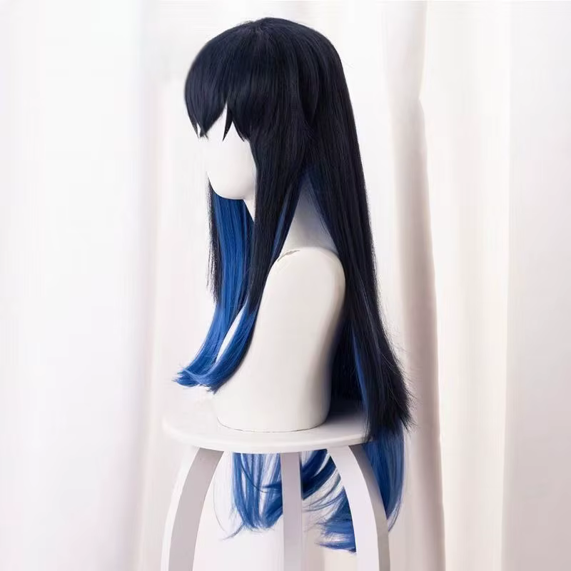 Perruque synthétique longue et lisse pour fille