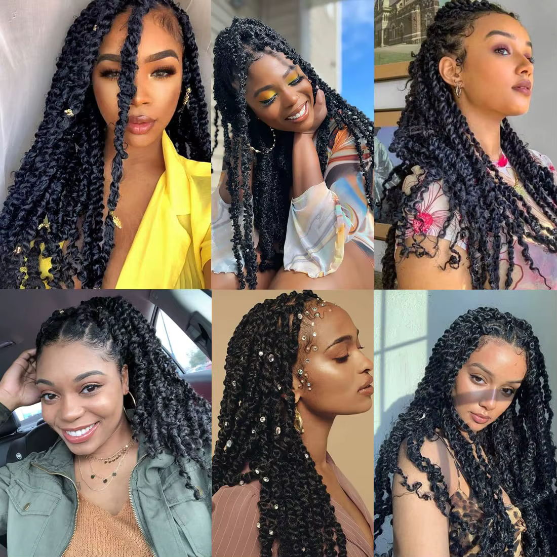 Afro crépus bouclés Marley tresse Crochet cheveux synthétique tressage Extension