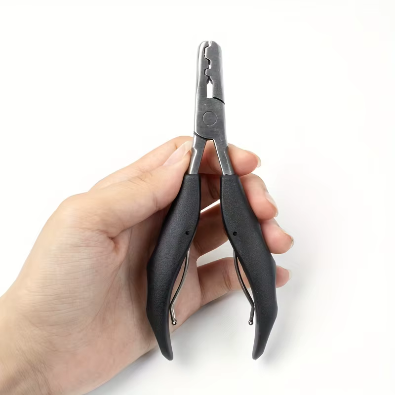 Pince de qualité professionnelle pour extensions de cheveux à la kératine