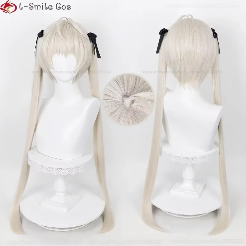 85 cm/70 cm Kasugano Sora Cosplay perruque Yosuga no Sora gris doré Anime perruque résistant à la chaleur cheveux synthétiques Halloween perruques + bonnet de perruque