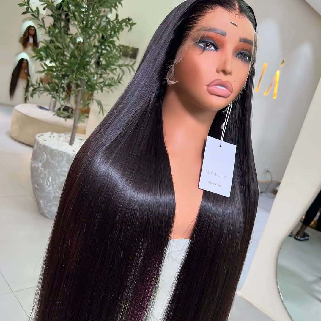 Perruque Lace Frontal Wig synthétique lisse et douce