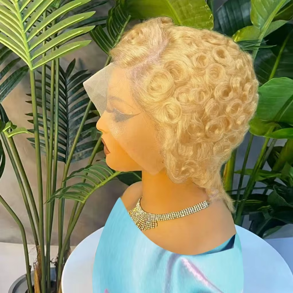 Perruque Lace Front Wig naturelle bouclée