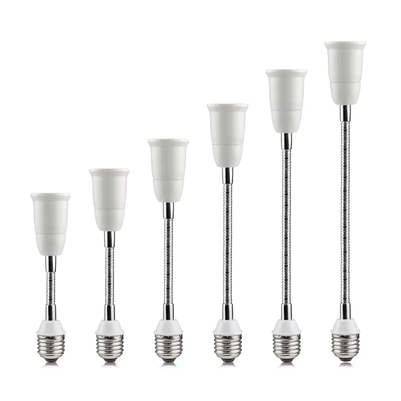 20/30/40/50/60cm E27 à E27 Base support de lampe LED adaptateur d'extension convertisseur vis douille Extender porte-ampoule