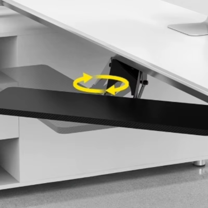 Support de clavier ergonomique avec tiroir coulissant, plateau de souris, Extension de bureau, bras de Support rotatif pour bureau à domicile, bureau d'ordinateur