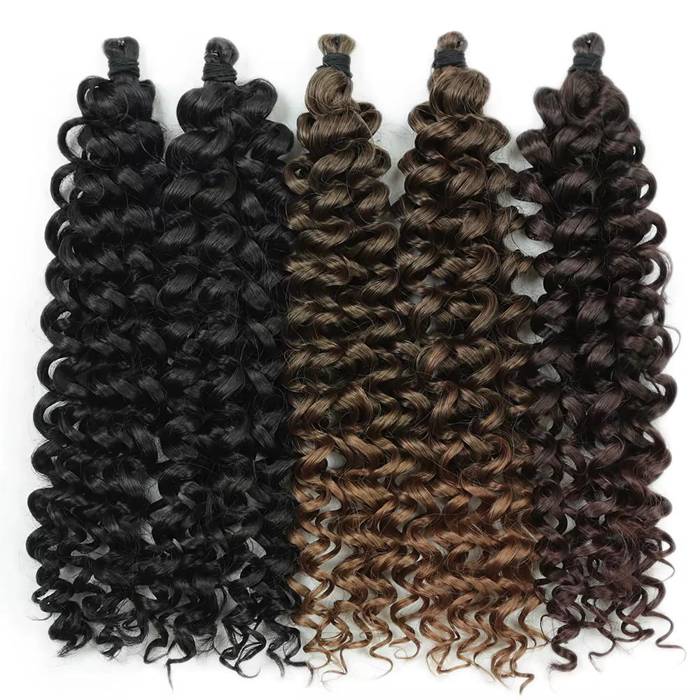 Cerise Curl cheveux 10 pouces synthétique tressage