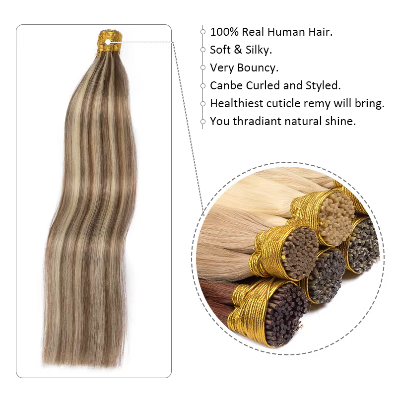 Brun châtain ITIP Extension de cheveux