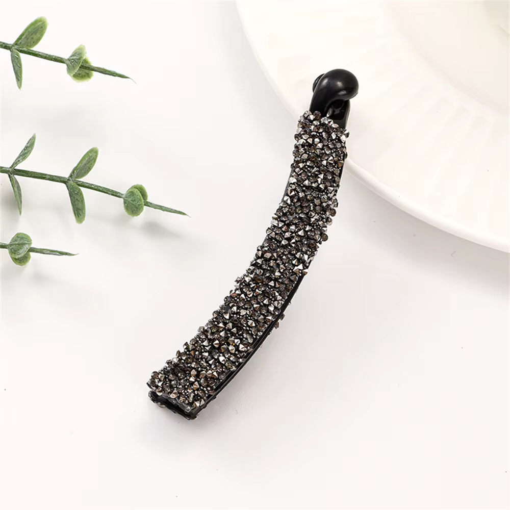 Pince à cheveux en cristal Bling pour femmes