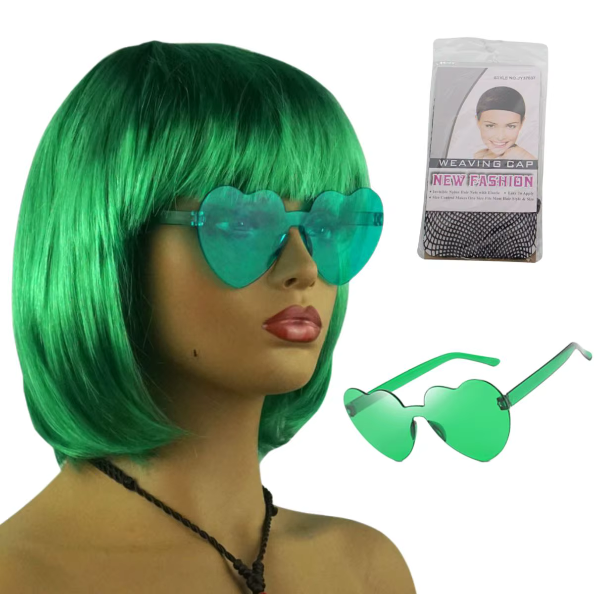 Perruque en fibre synthétique de la marque Anxin : coupe de cheveux bob avec frange