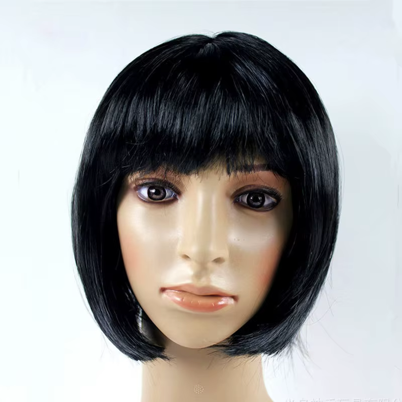 Bob perruque jolies femmes courtes Bob perruques mode naturelle Halloween Cosplay Anime