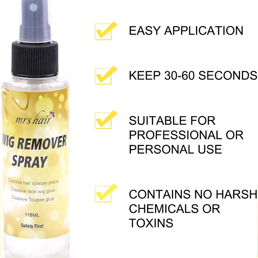 Dissolvant de colle pour cheveux