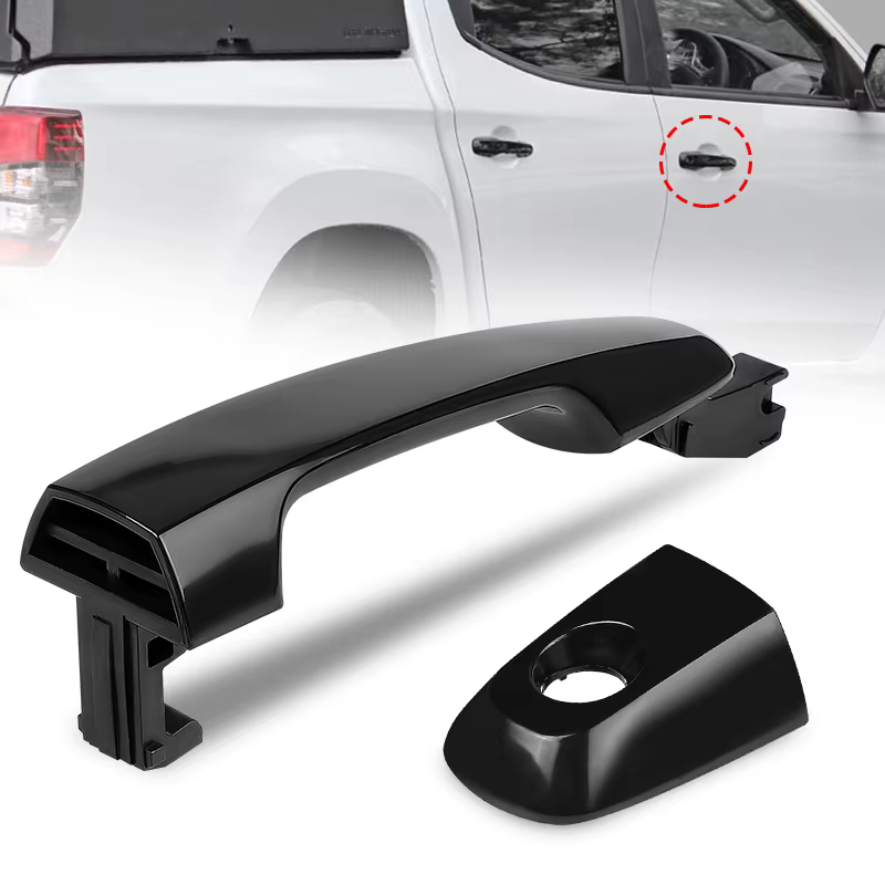 Poignée de porte extérieure avant droite chromée/noir, pour Mitsubishi Triton Ml Mn 2006 2007 2008 2009 2010 2011 2012 2013 2014 2015