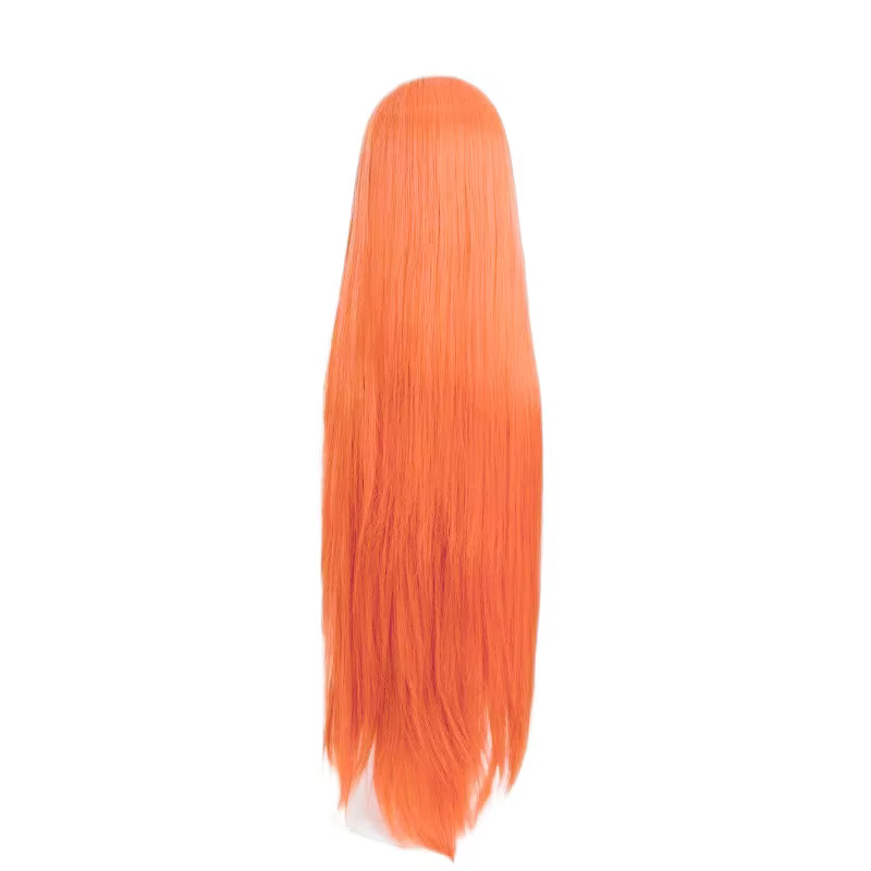 Perruque synthétique orange extra longue pour cosplay Anime Bleach Inoue Orihime