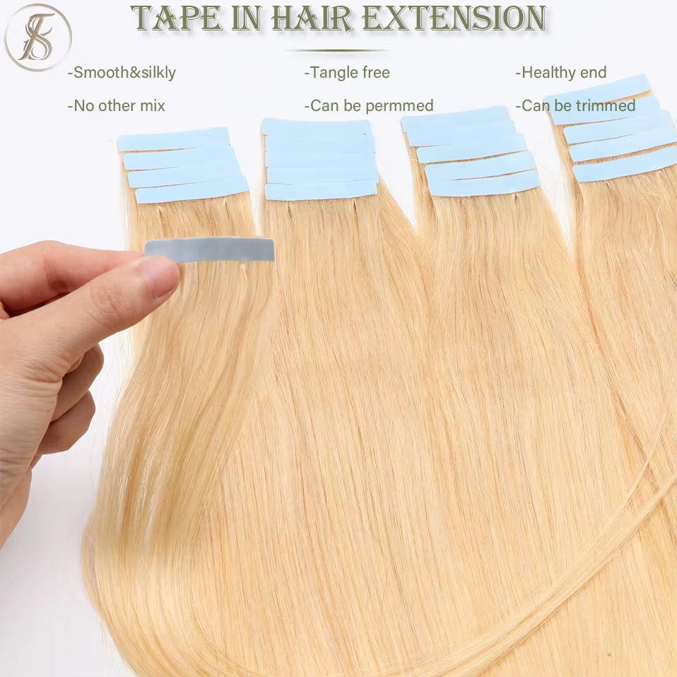 Extensions de Cheveux Humains à Ruban Adhésif