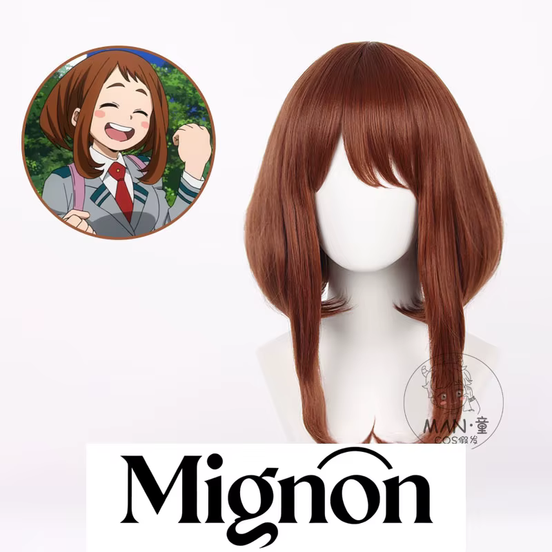 Perruque de cosplay My Hero Academy Uraraka Ochaco