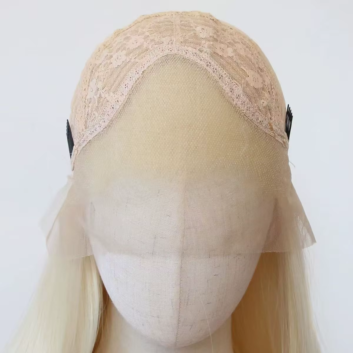 Perruque Lace Front Wig synthétique Blonde 613 pour hommes