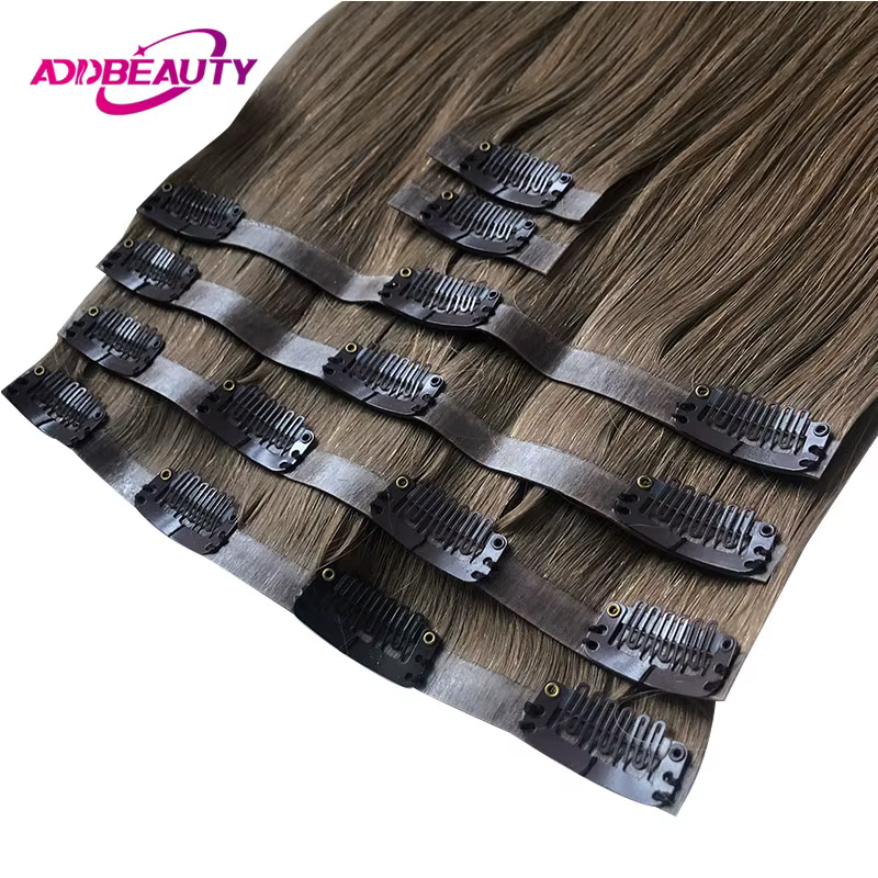 Extensions de cheveux à clipser et à coller