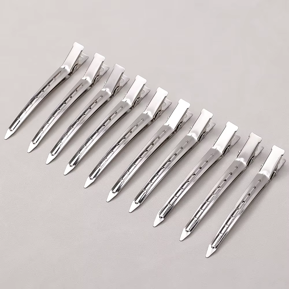 Pinces de soins capillaires en métal et acier