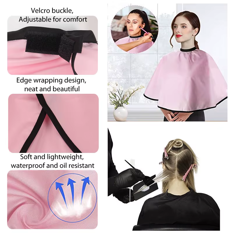 Cape de maquillage Durable, Cape de coupe de cheveux, utilisation en Salon de maison, Cape de coiffeur, facile à nettoyer