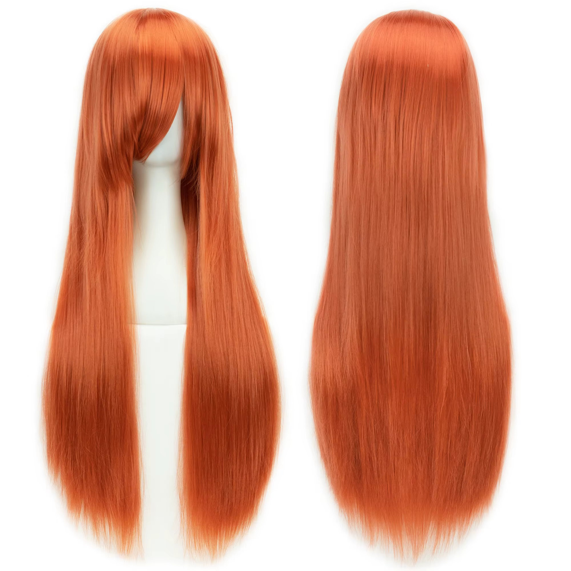 Soowee 80 cm de Long cheveux synthétiques blanc violet Cosplay perruques fête
