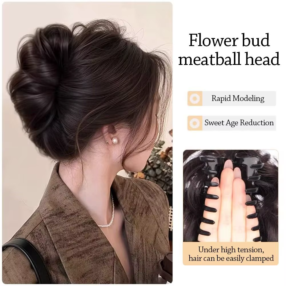 Outils pour cheveux, pince à chignon synthétique