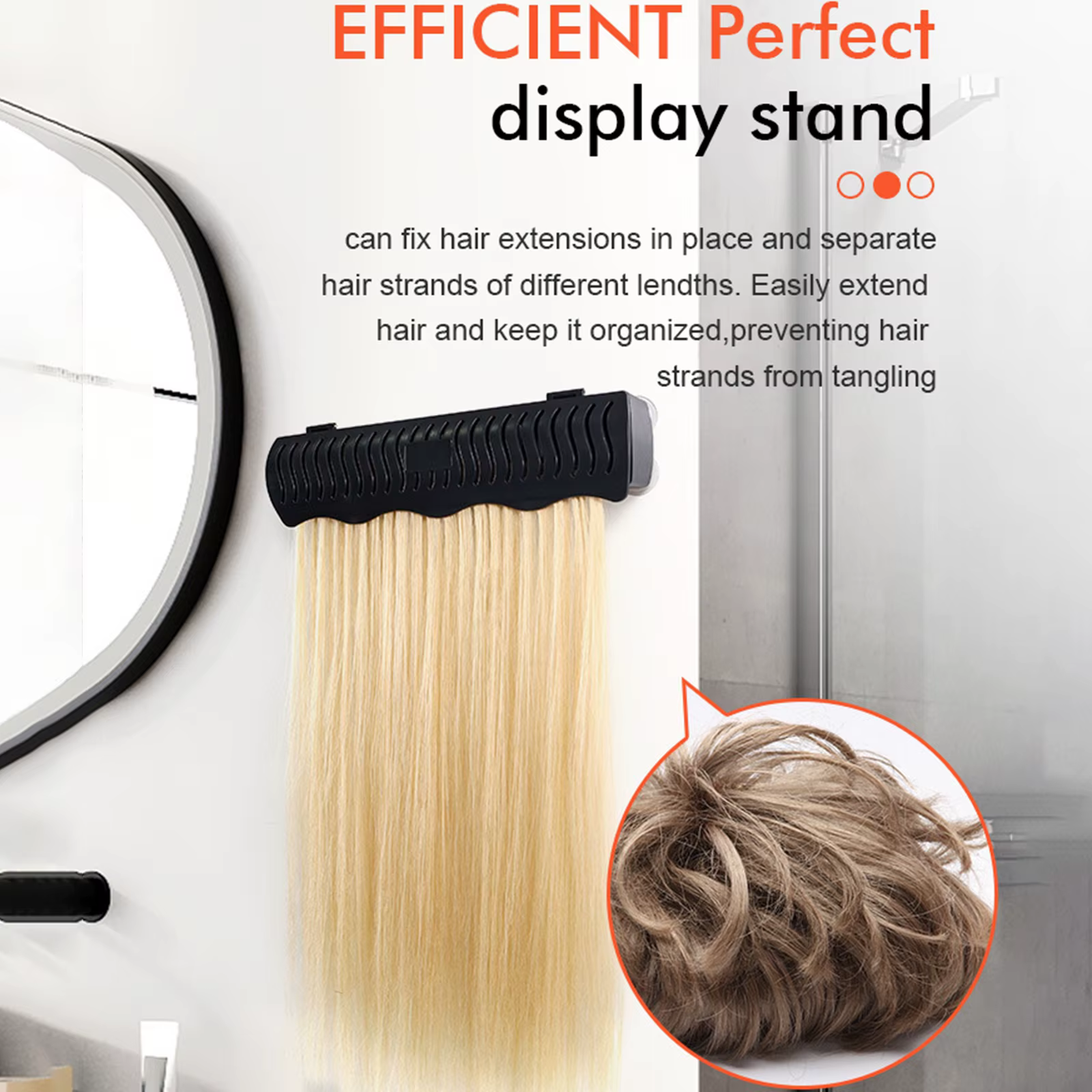 Support d'extension de cheveux Portable