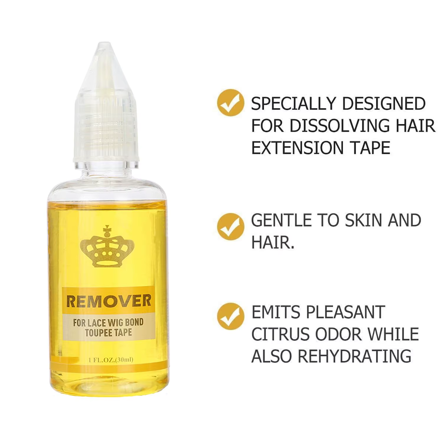 Colle pour perruque avec dissolvant