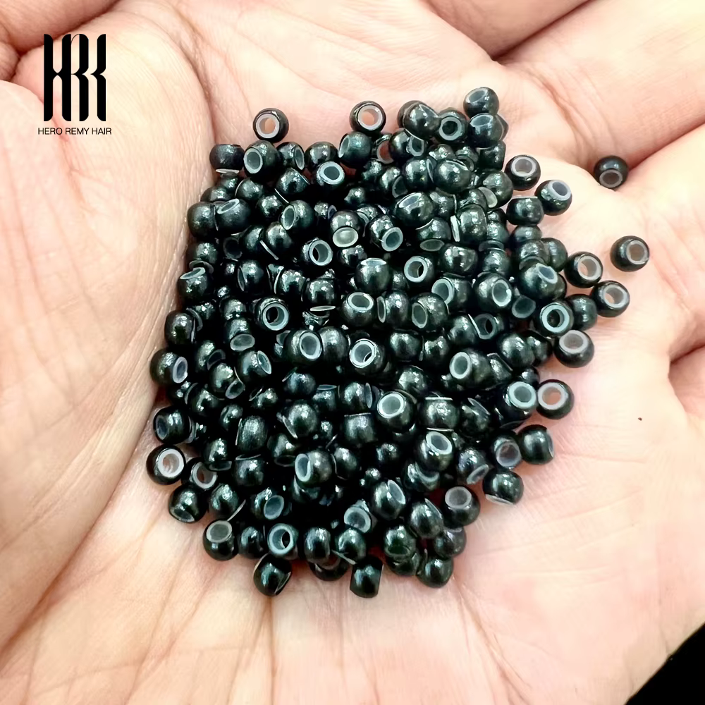 Nano anneau perles pour Extensions de cheveux 3.0mm Micro anneaux invisibles en Silicone 1000 pièces outils d'extension de coiffeur de Salon professionnel
