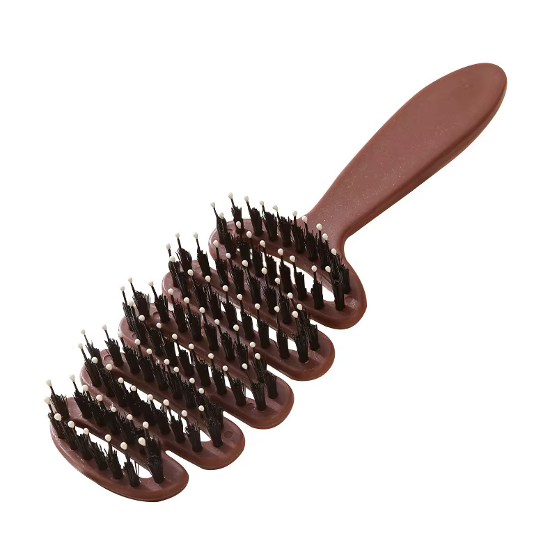Brosse à cheveux en poils de sanglier