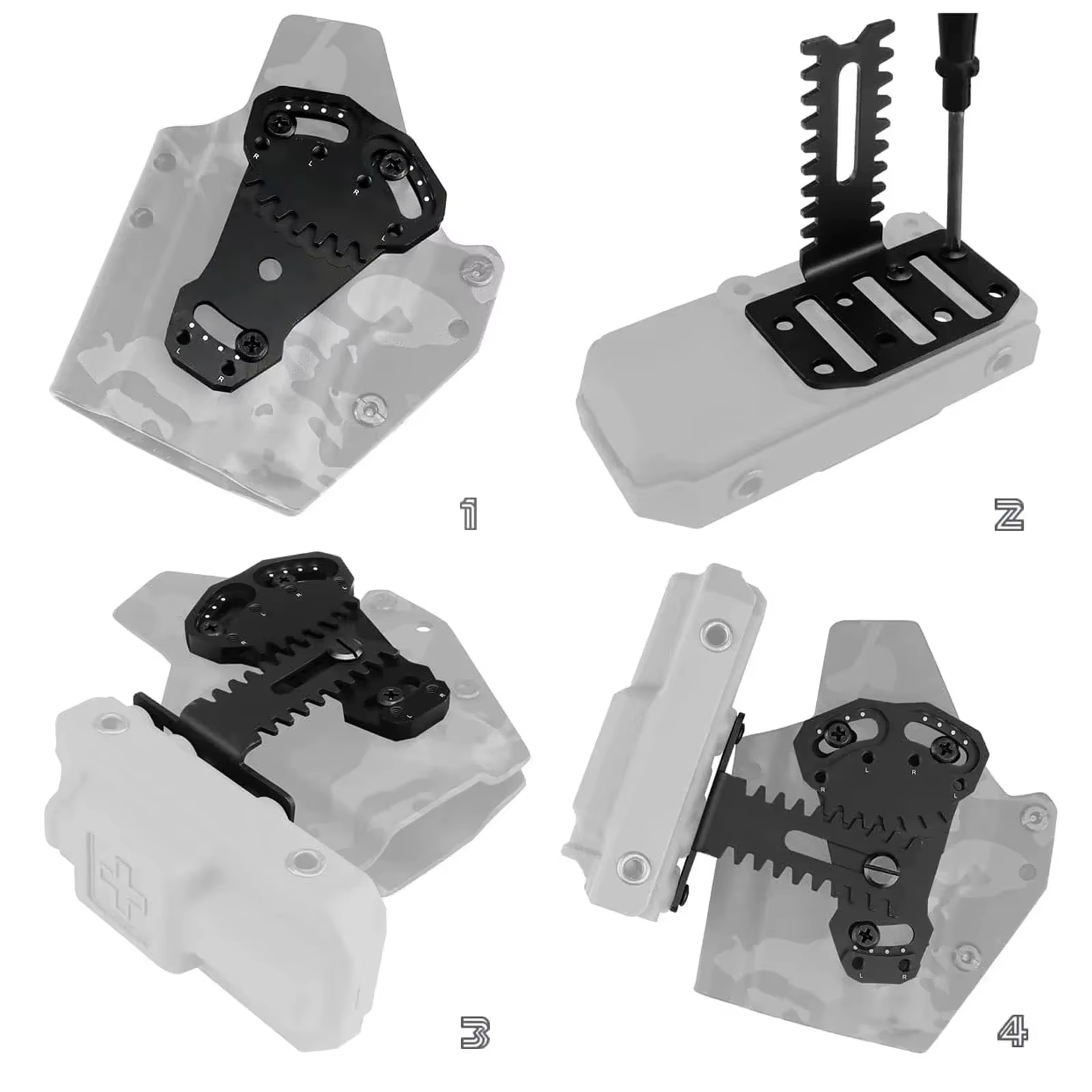 Adaptateur de holster tactique, support d'extension de holster de chasse, plateforme de montage avant pour extension de garrot NCPE