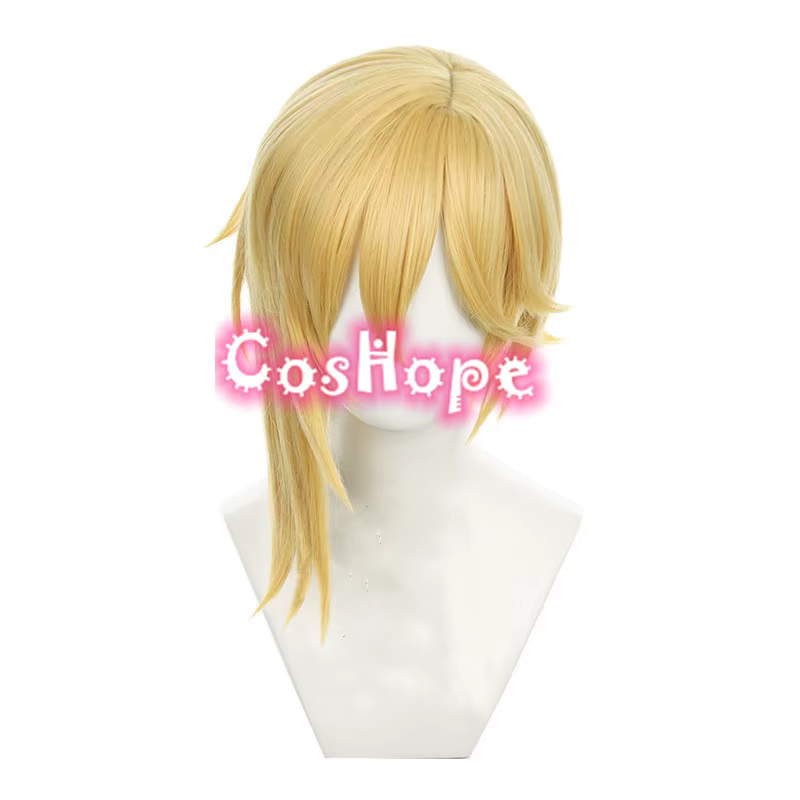 Nazuna Nito Cosplay perruque Cosplay 40 cm perruque blonde dorée Cosplay Anime Cosplay perruques résistant à la chaleur perruques synthétiques