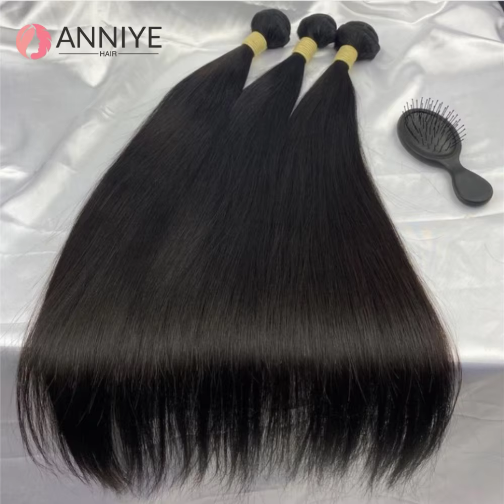 Paquets droits cheveux humains
