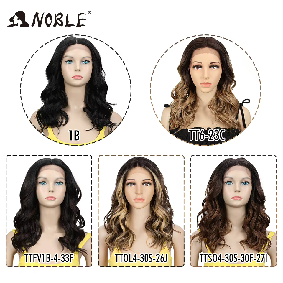 Perruque Lace Front Wig ondulée 20 pouces-Noble