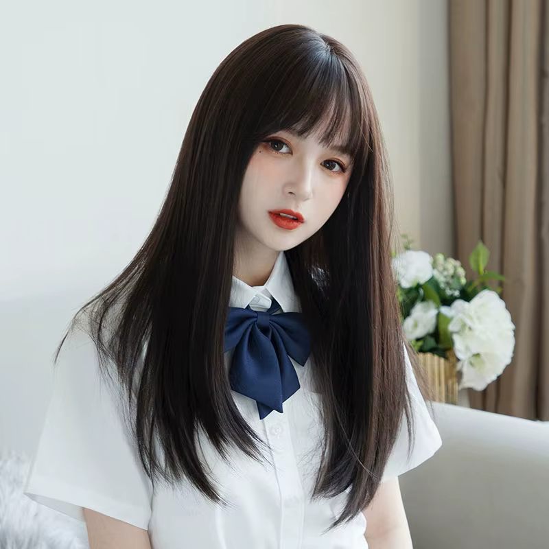 Extensions de cheveux synthétiques coréennes pour filles JK